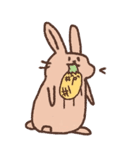 kamyu's english rabbit stickers sticker #8718039