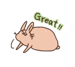 kamyu's english rabbit stickers sticker #8718040