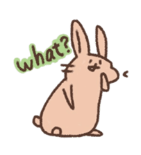 kamyu's english rabbit stickers sticker #8718046