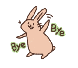 kamyu's english rabbit stickers sticker #8718047