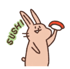 kamyu's english rabbit stickers sticker #8718048