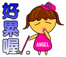 Angel Baby - Golf sticker #8718283