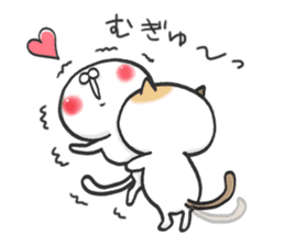 Lovely cats in winter sticker #8718897