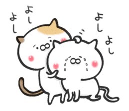 Lovely cats in winter sticker #8718903