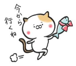 Lovely cats in winter sticker #8718906