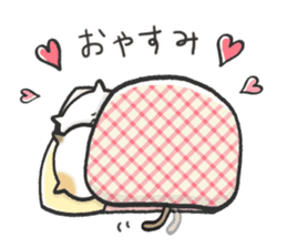 Lovely cats in winter sticker #8718917