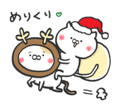Lovely cats in winter sticker #8718923