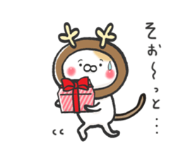 Lovely cats in winter sticker #8718924