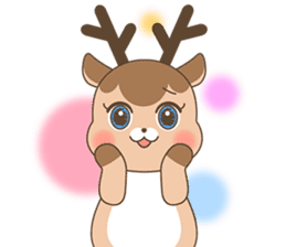 Pretty deer LULU sticker #8719412