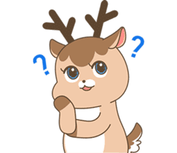 Pretty deer LULU sticker #8719414