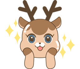 Pretty deer LULU sticker #8719419