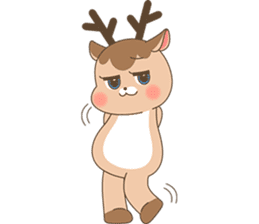 Pretty deer LULU sticker #8719423