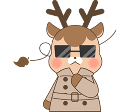 Pretty deer LULU sticker #8719425