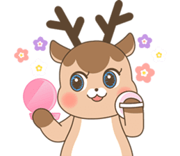 Pretty deer LULU sticker #8719430