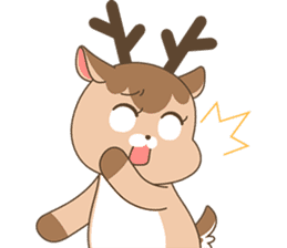 Pretty deer LULU sticker #8719431