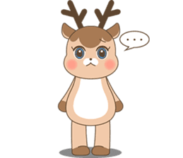 Pretty deer LULU sticker #8719432