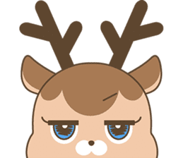 Pretty deer LULU sticker #8719433