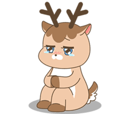 Pretty deer LULU sticker #8719437