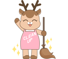 Pretty deer LULU sticker #8719440