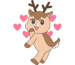 Pretty deer LULU sticker #8719442