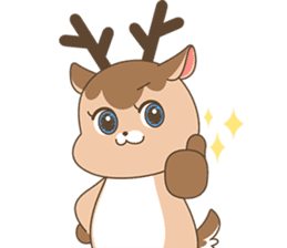 Pretty deer LULU sticker #8719443