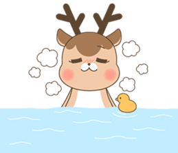 Pretty deer LULU sticker #8719445