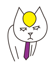 Cat wearing a blond wig Vol.3 sticker #8719614