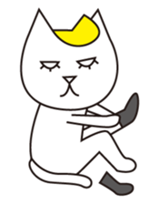 Cat wearing a blond wig Vol.3 sticker #8719618