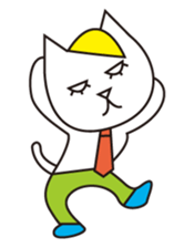 Cat wearing a blond wig Vol.3 sticker #8719629