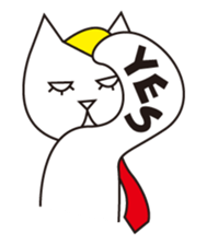 Cat wearing a blond wig Vol.3 sticker #8719630