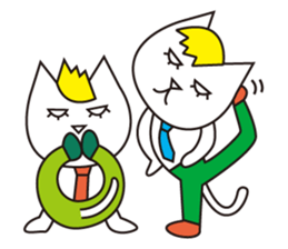 Cat wearing a blond wig Vol.3 sticker #8719632