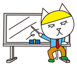 Cat wearing a blond wig Vol.3 sticker #8719633