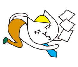 Cat wearing a blond wig Vol.3 sticker #8719634