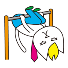 Cat wearing a blond wig Vol.3 sticker #8719636