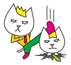 Cat wearing a blond wig Vol.3 sticker #8719637