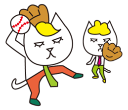 Cat wearing a blond wig Vol.3 sticker #8719640