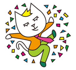 Cat wearing a blond wig Vol.3 sticker #8719645