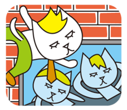 Cat wearing a blond wig Vol.3 sticker #8719646