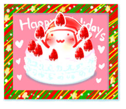 Happy holidays card sticker #8720011