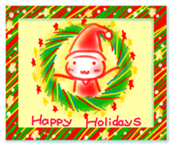Happy holidays card sticker #8720017