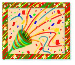 Happy holidays card sticker #8720021