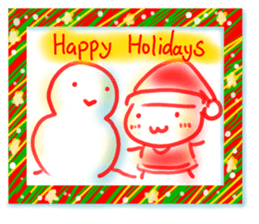 Happy holidays card sticker #8720032