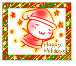 Happy holidays card sticker #8720045