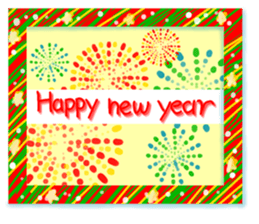 Happy holidays card sticker #8720046