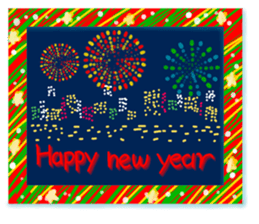 Happy holidays card sticker #8720047