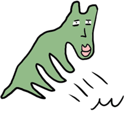 The Green Creature sticker #8720693
