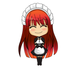 Maid cute girl (v.eng) sticker #8721250