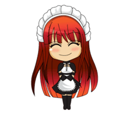 Maid cute girl (v.eng) sticker #8721250