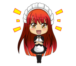 Maid cute girl (v.eng) sticker #8721251