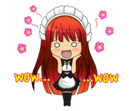 Maid cute girl (v.eng) sticker #8721254